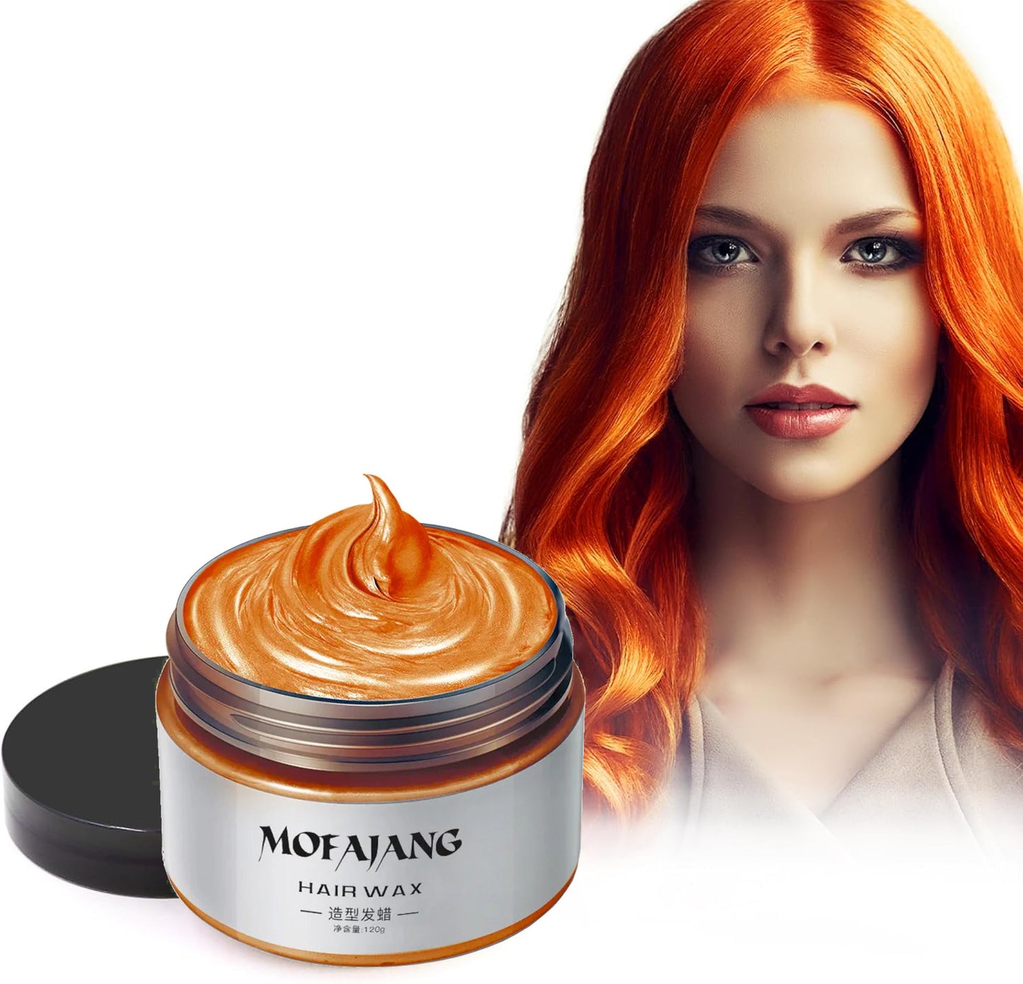 Orange Temporäre Haarfarbe 120g Wachs Styling 🎉 Mengenrabatt! Ab 3 Stück nur 9,90 pro Haarfarbe!