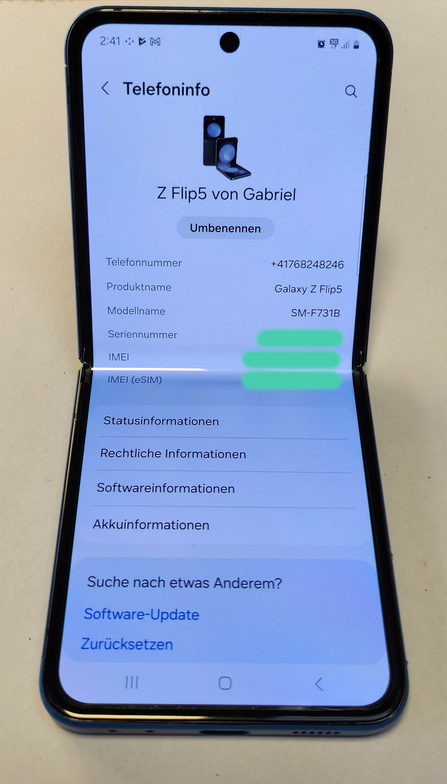 Samsung Galaxy Z Flip 5 – 512 GB used, Top Zustand