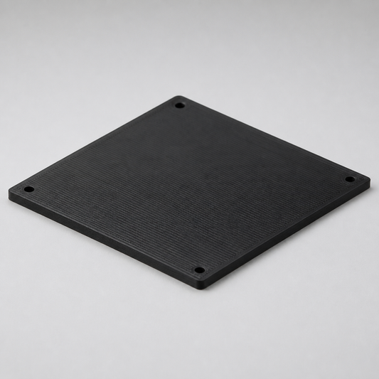 Schwarze geschlossene 120-mm-Lüfter-Blindabdeckung aus dem 3D-Druck
