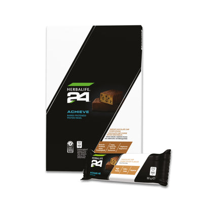 H24 Achieve Protein Riegel Chocolate Chip Cookie Dough Geschmack, 6 x 60 g