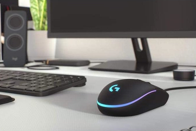 Logitech G203 Gaming-Maus – 8.000 DPI Sensor, LIGHTSYNC RGB-Beleuchtung, 6 programmierbare Tasten, Mechanische Tastenfederspannung, Anpassbar mit G HUB – Schwarz