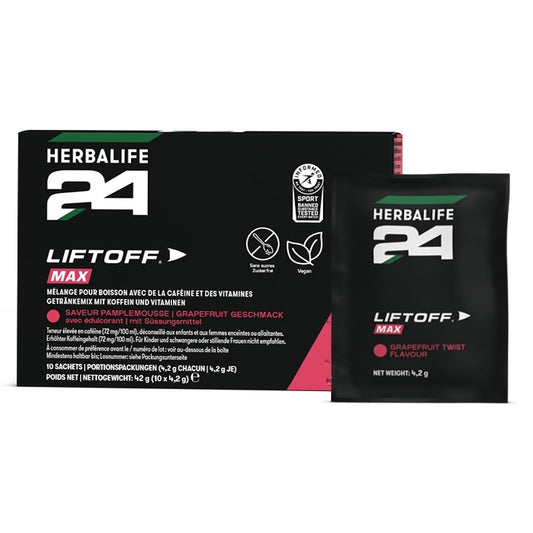 H24 LiftOff Max Grapefruit Geschmack 10 Portionspackungen