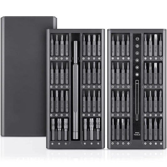 63-in-1 Präzisions-Schraubendreher-Set – magnetisch, CR-V Stahl, Profi-Werkzeug für Elektronik & Feinarbeiten