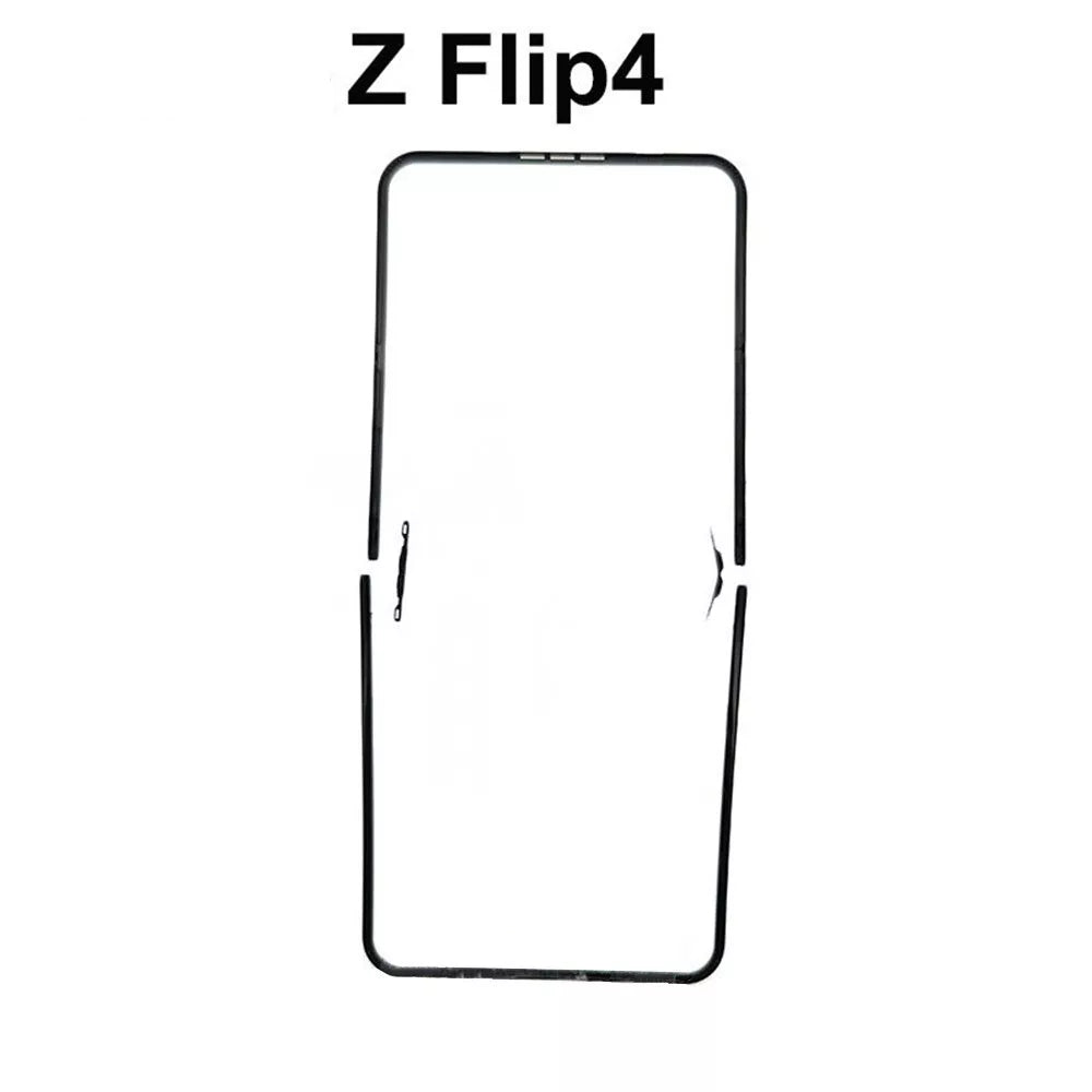 Ersatz Plastik Frontrahmen + Gummidichtung für Samsung Galaxy Z Flip 4 F721B – Vorderer Plastikrahmen für Display