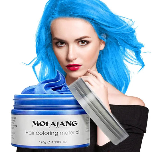 Blau Temporäre Haarfarbe 120g Wachs Styling 🎉 Mengenrabatt! Ab 3 Stück nur 9,90 pro Haarfarbe!