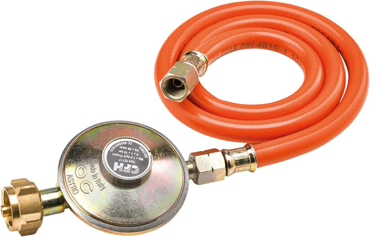 CFH Gasregler mit Gasschlauch 50 mbar – für Grill & Camping