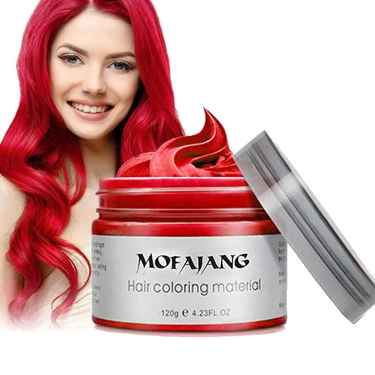 Rot Temporäre Haarfarbe 120g Wachs Styling 🎉 Mengenrabatt! Ab 3 Stück nur 9,90 pro Haarfarbe!