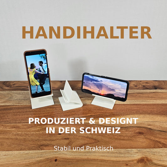 Handyhalter Set stabil praktisch Weiss - Hergestellt & Designt in der Schweiz