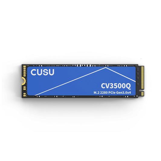 CUSU M.2 NVMe SSD 512GB | High-Speed PCIe 3.0 x4 Solid State Disk mit RGB, Kühlflosse & 3 Jahre Garantie