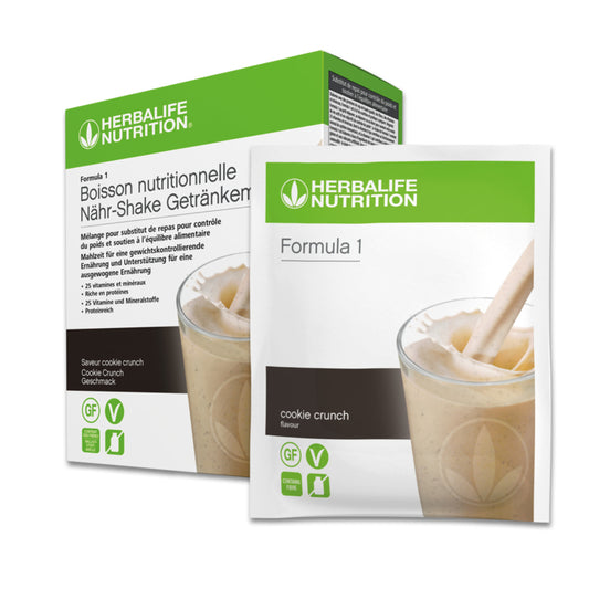 Formula 1-Shake Cookie Crunch Packung mit 7 Portionspackungen