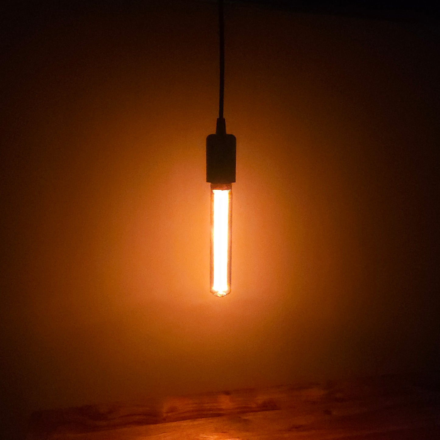 Suspension vintage, 1 ampoule, avec ampoule d'ambiance LED | Noir | E27 | 1800 K