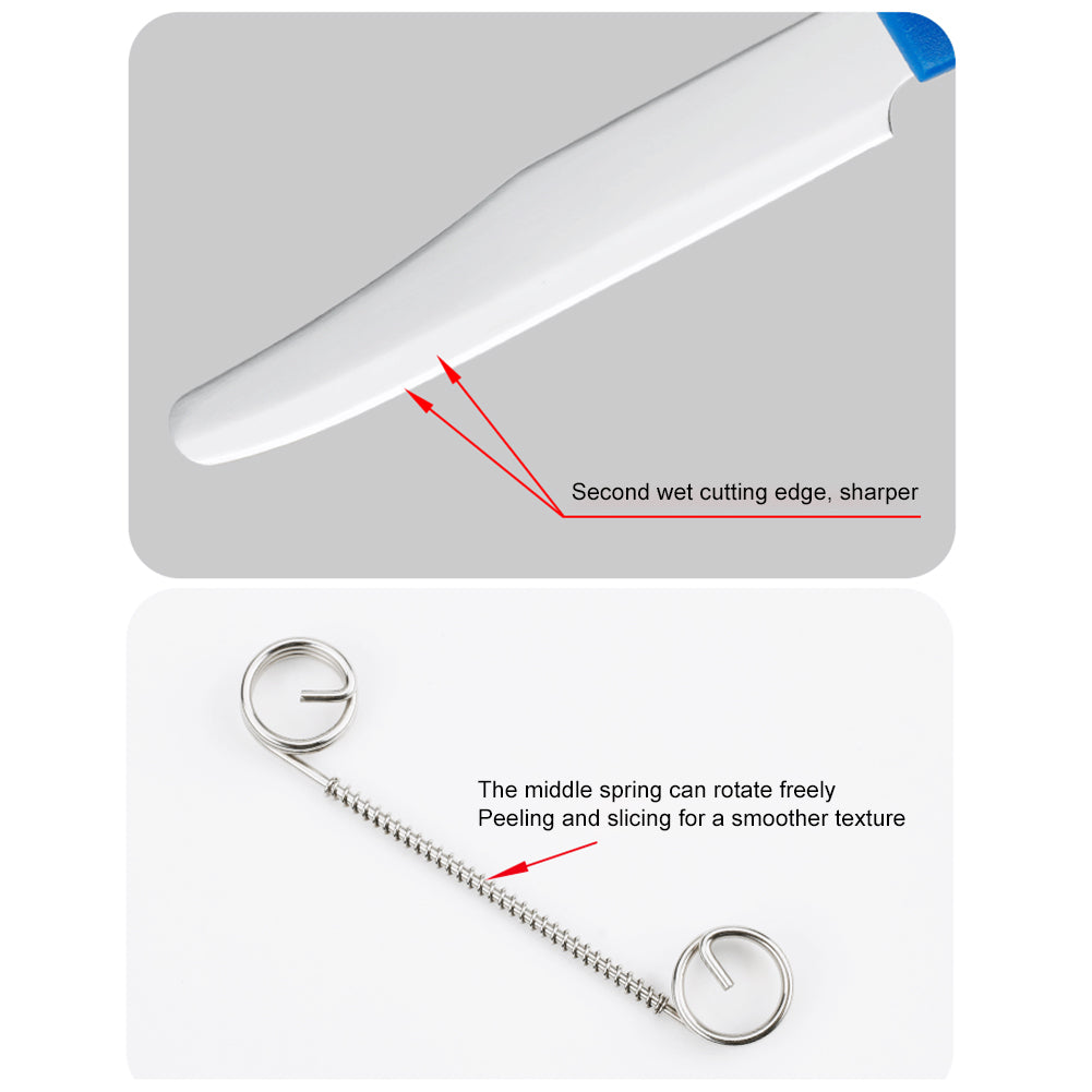 Wundermesser Zaubermesser – Schnelles Schneidemesser für Obst und Gemüse | Quick Slicing Knife | Vielseitiger Küchenhelfer für Gurken, Karotten & Kartoffeln