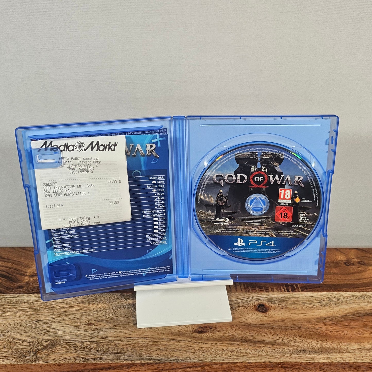 🎮 God of War PS4 Spiel Deutsch Uncut USK18 - Occassion