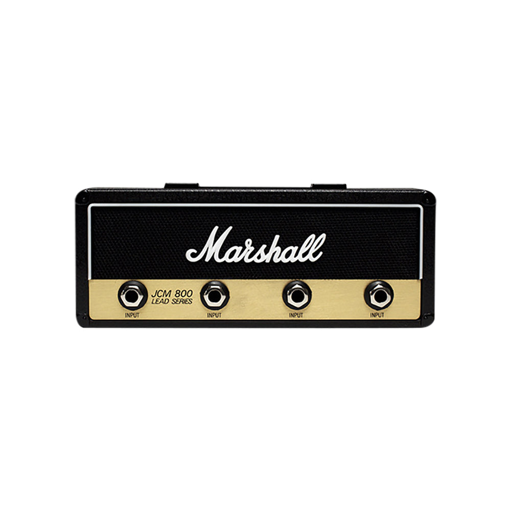 Marshall Jack Rack II Schlüsselhalter – Stylischer Schlüssel-Organizer im legendären Marshall JCM800 Design mit 4 Gitarren-Schlüsselanhängern, Schwarz