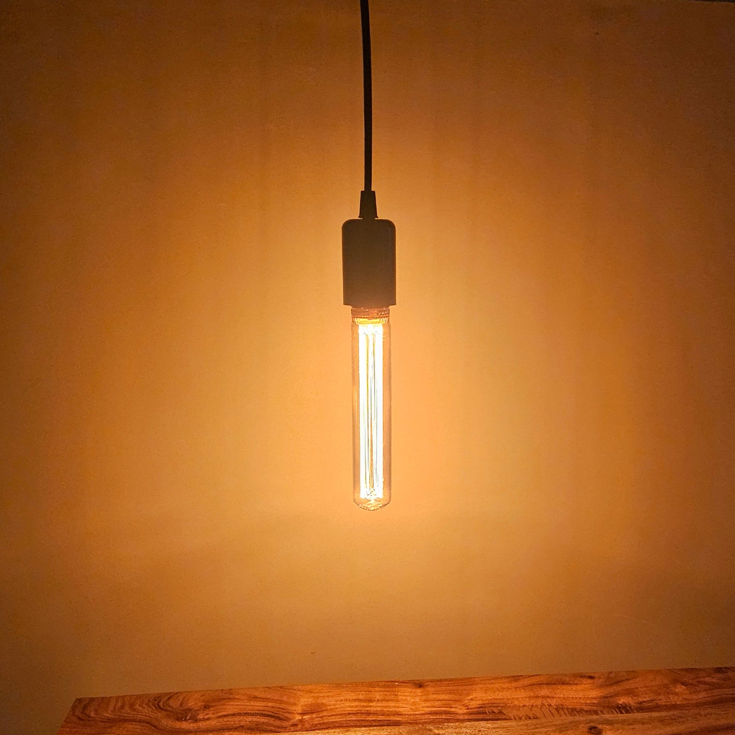 Suspension vintage, 1 ampoule, avec ampoule d'ambiance LED | Noir | E27 | 1800 K