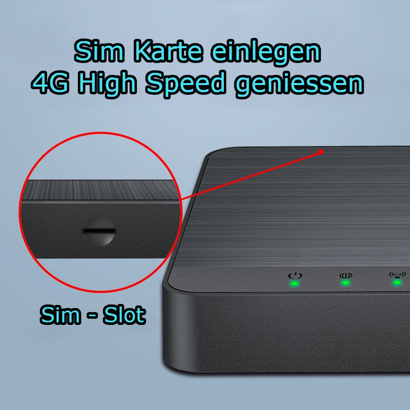 Mobiler 4G LTE WLAN-Router mit USB-C, 300 Mbit/s, weltweit nutzbar