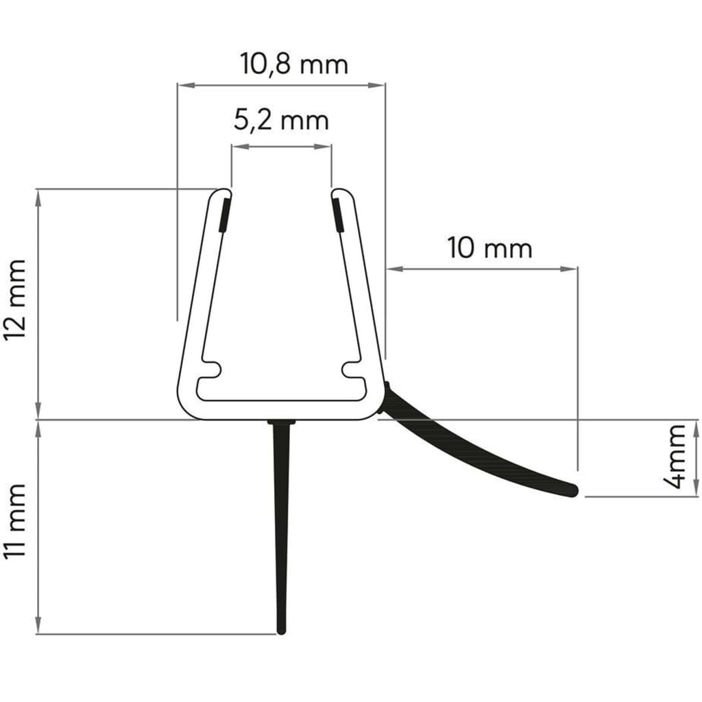 Déflecteur d'eau Sealskin pour portes de douche en verre