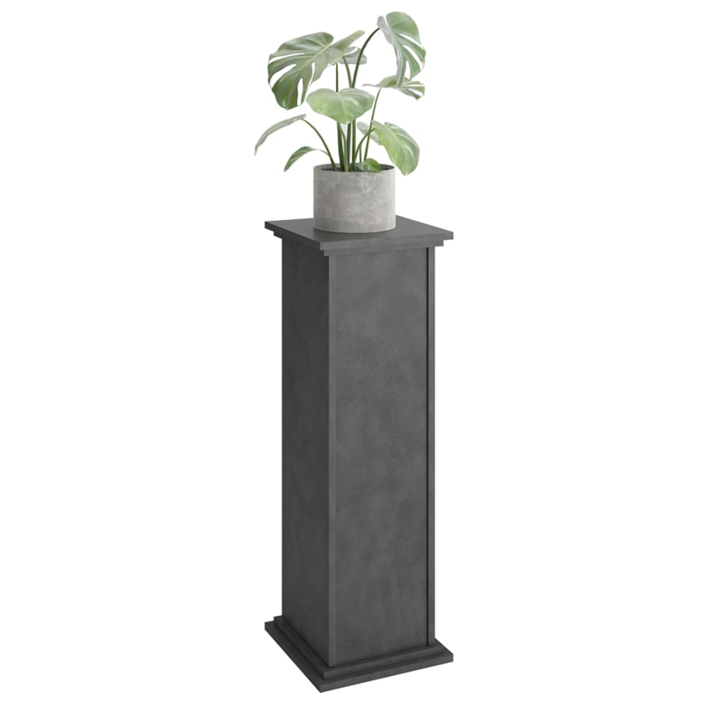 Table décorative FMD avec porte 88,5 cm gris