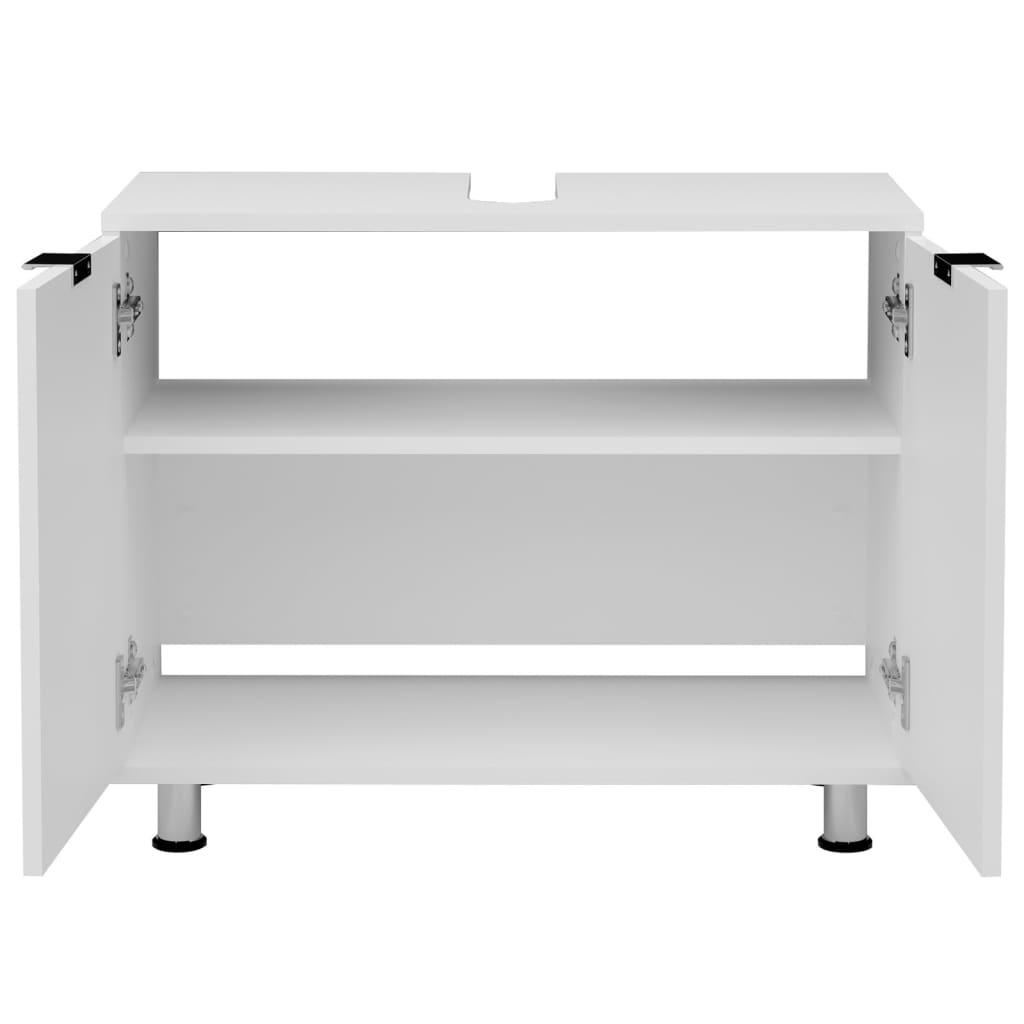 Meuble vasque FMD 70x32,9x49,5 cm blanc