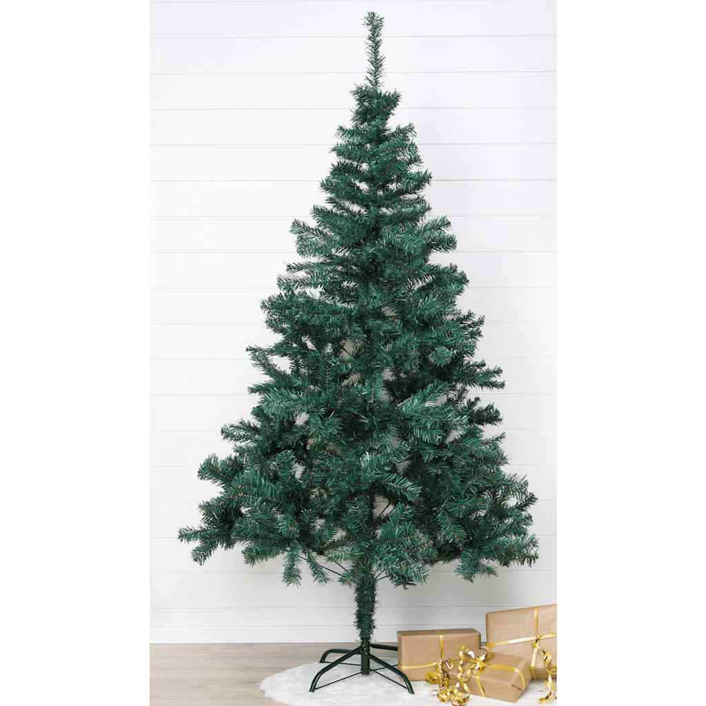 Weihnachtsbaum mit Ständer aus Metall Grün 180 cm