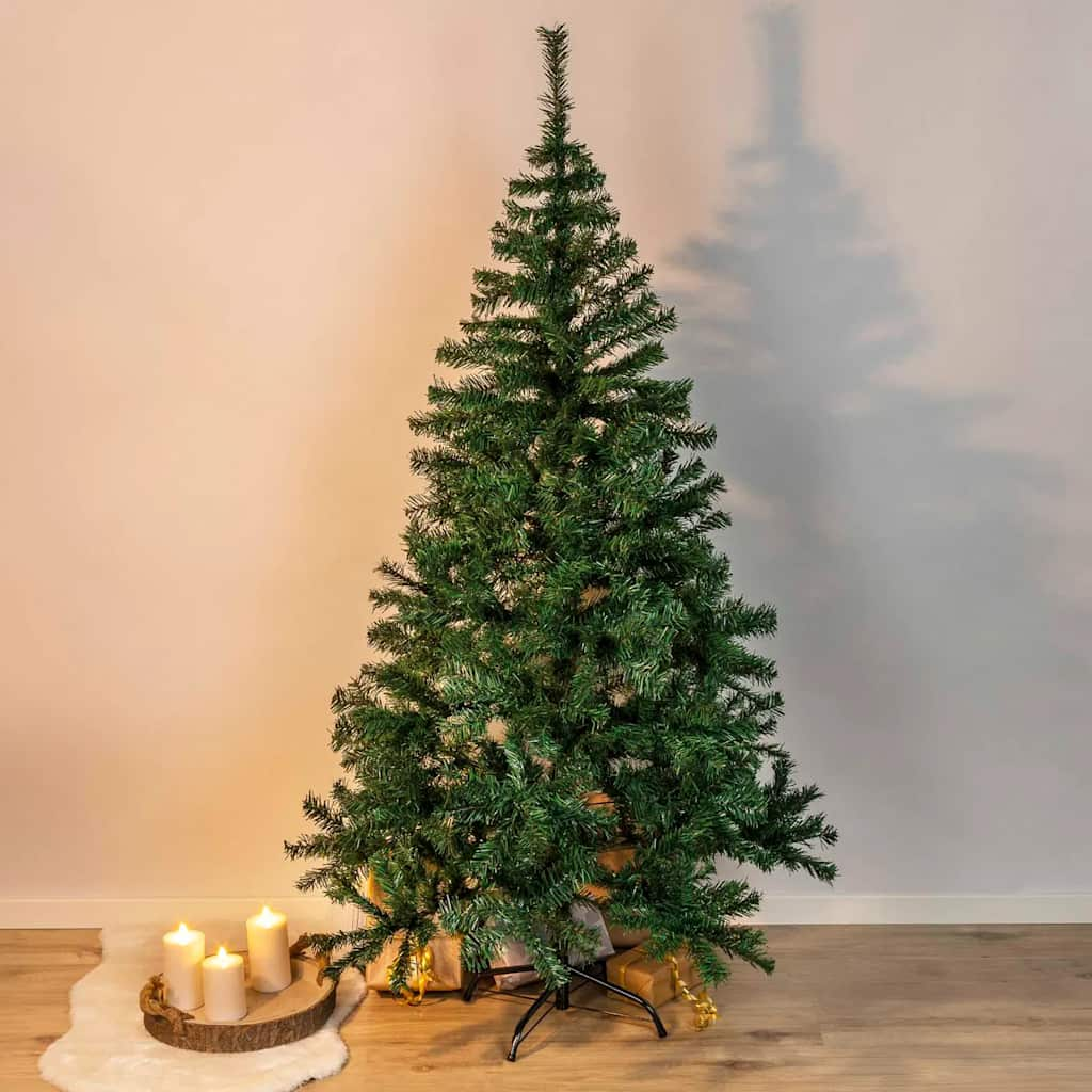 Weihnachtsbaum mit Ständer aus Metall Grün 180 cm