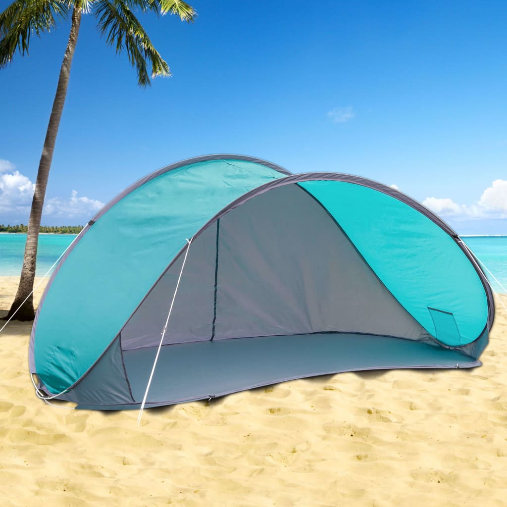 Tente de plage pop-up HI bleue