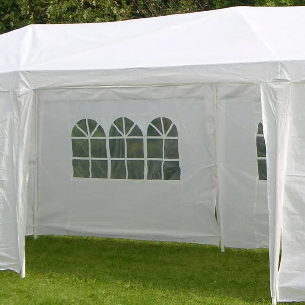 Tente de fête HI avec parois latérales 3 x 9 m blanche