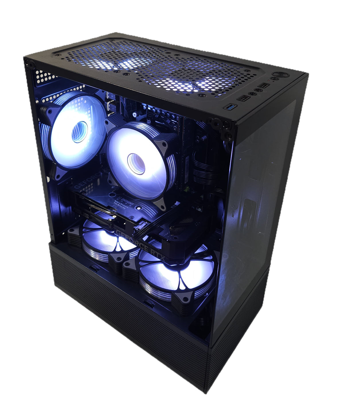 High-Performance-PC Workstation mit GeForce RTX 4060 – Xeon E5-2697 v4, 32 GB RAM (Upgrade auf 64 GB möglich), RGB, 512 GB SSD – Gaming und Kreatives