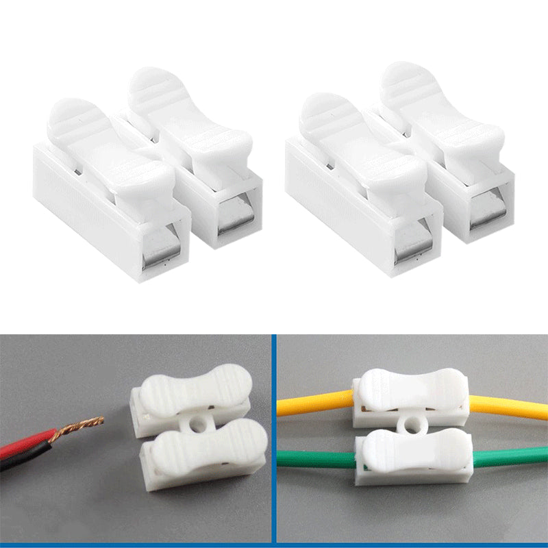 Serre-câble pratique avec levier – lot de 2, idéal pour le raccordement de lampes