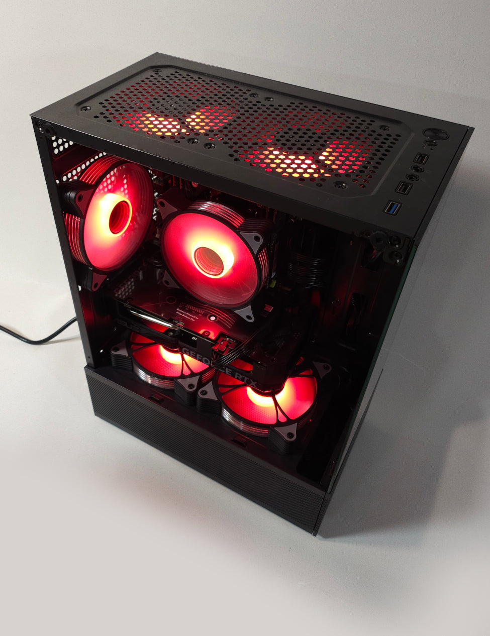 High-Performance-PC Workstation mit GeForce RTX 4060 – 18-Kern-Xeon-CPU, 64 GB RAM, RGB, 512 GB SSD – Gaming und Kreatives