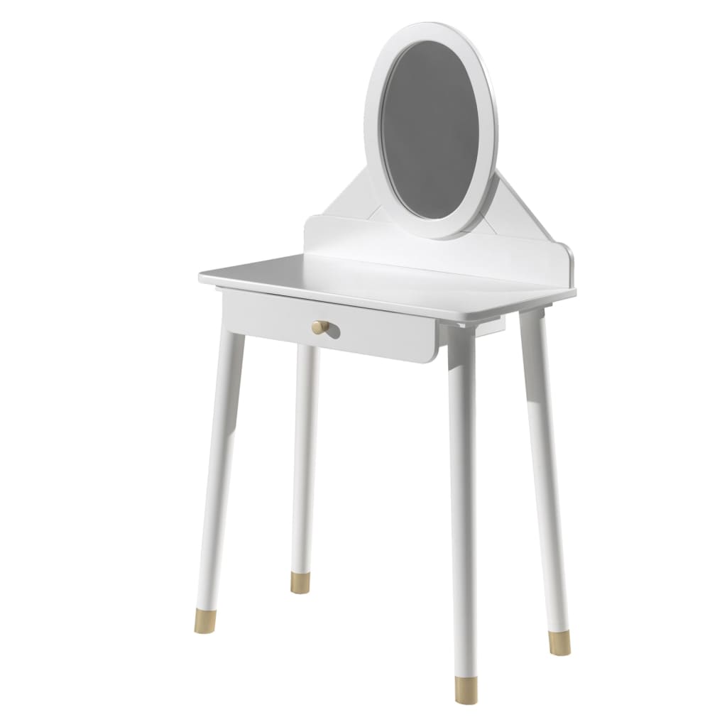 Vipack coiffeuse pour enfants Billy avec miroir bois blanc