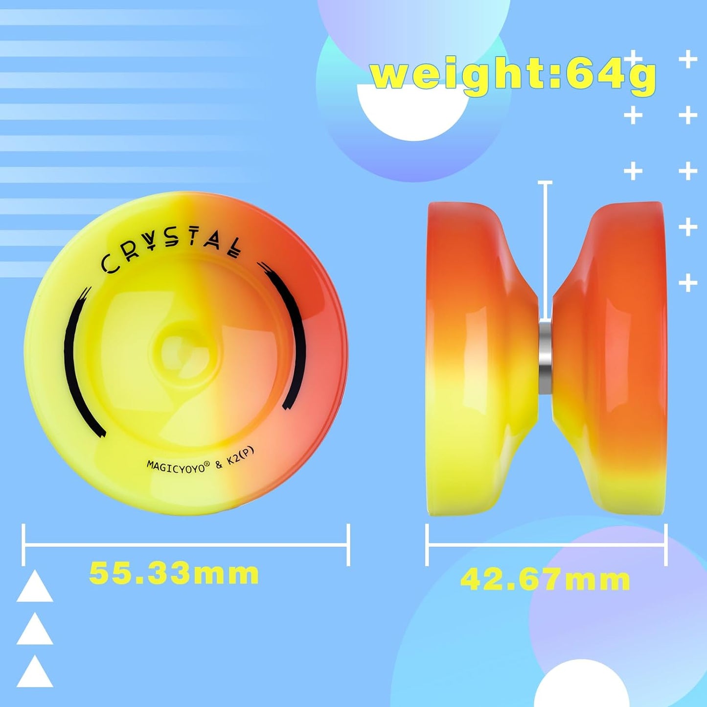 MAGICYOYO K2 Crystal – Yo-Yo für Anfänger & Fortgeschrittene Jojo Geschenk Kinder