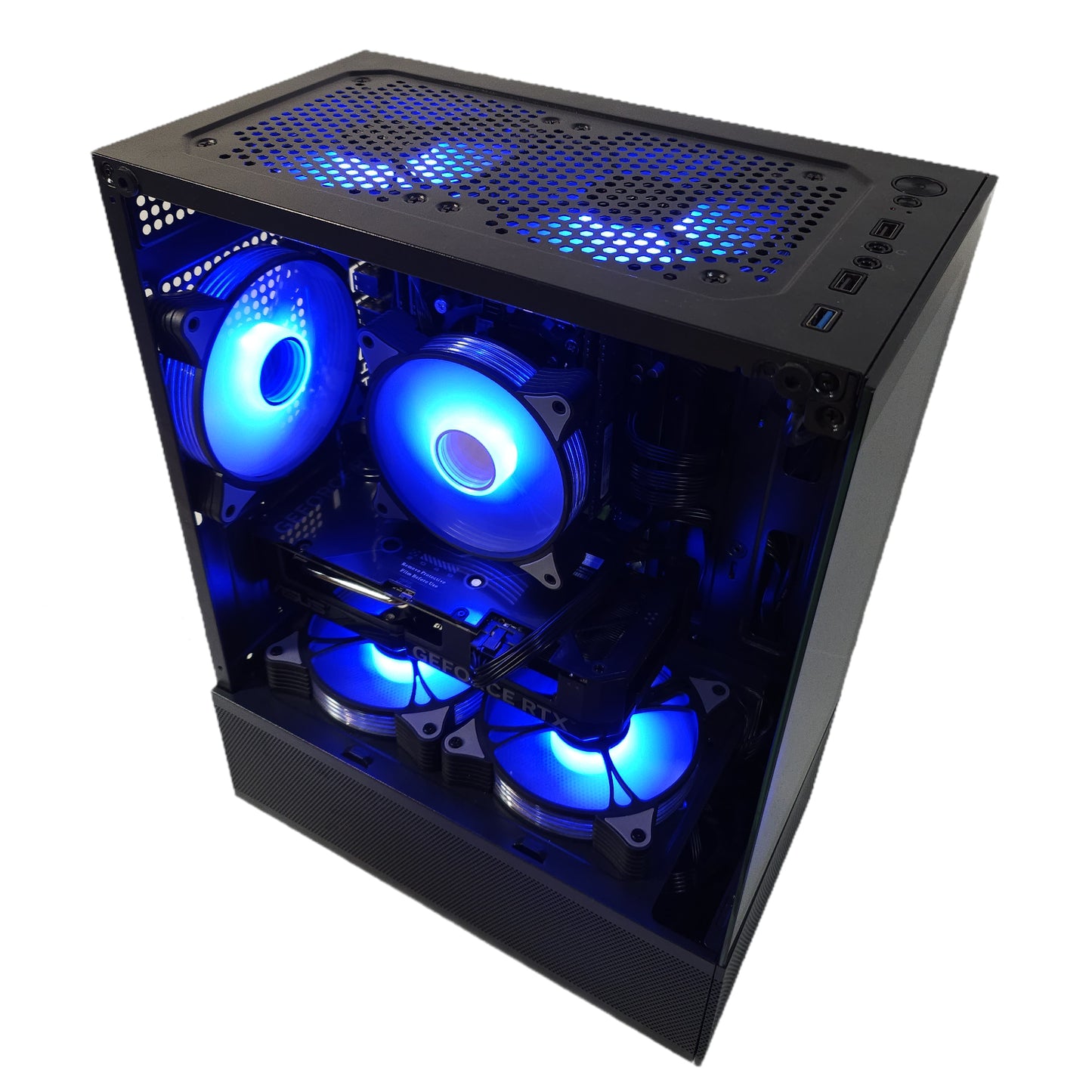 High-Performance-PC Workstation mit GeForce RTX 4060 – Xeon E5-2697 v4, 32 GB RAM (Upgrade auf 64 GB möglich), RGB, 512 GB SSD – Gaming und Kreatives