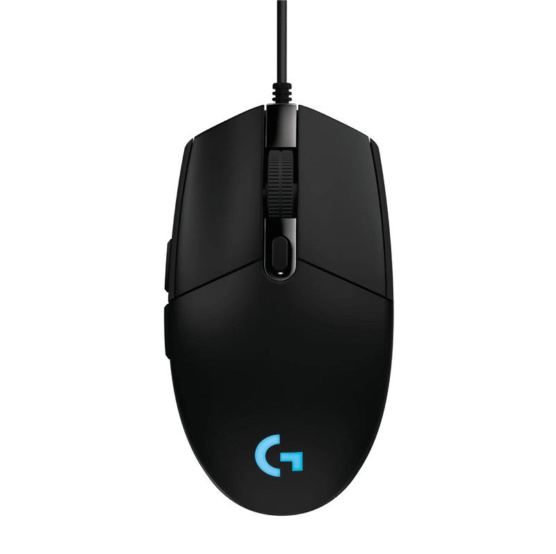 Logitech G203 Gaming-Maus – 8.000 DPI Sensor, LIGHTSYNC RGB-Beleuchtung, 6 programmierbare Tasten, Mechanische Tastenfederspannung, Anpassbar mit G HUB – Schwarz