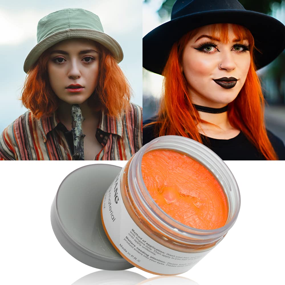 Orange Temporäre Haarfarbe 120g Wachs Styling 🎉 Mengenrabatt! Ab 3 Stück nur 9,90 pro Haarfarbe!