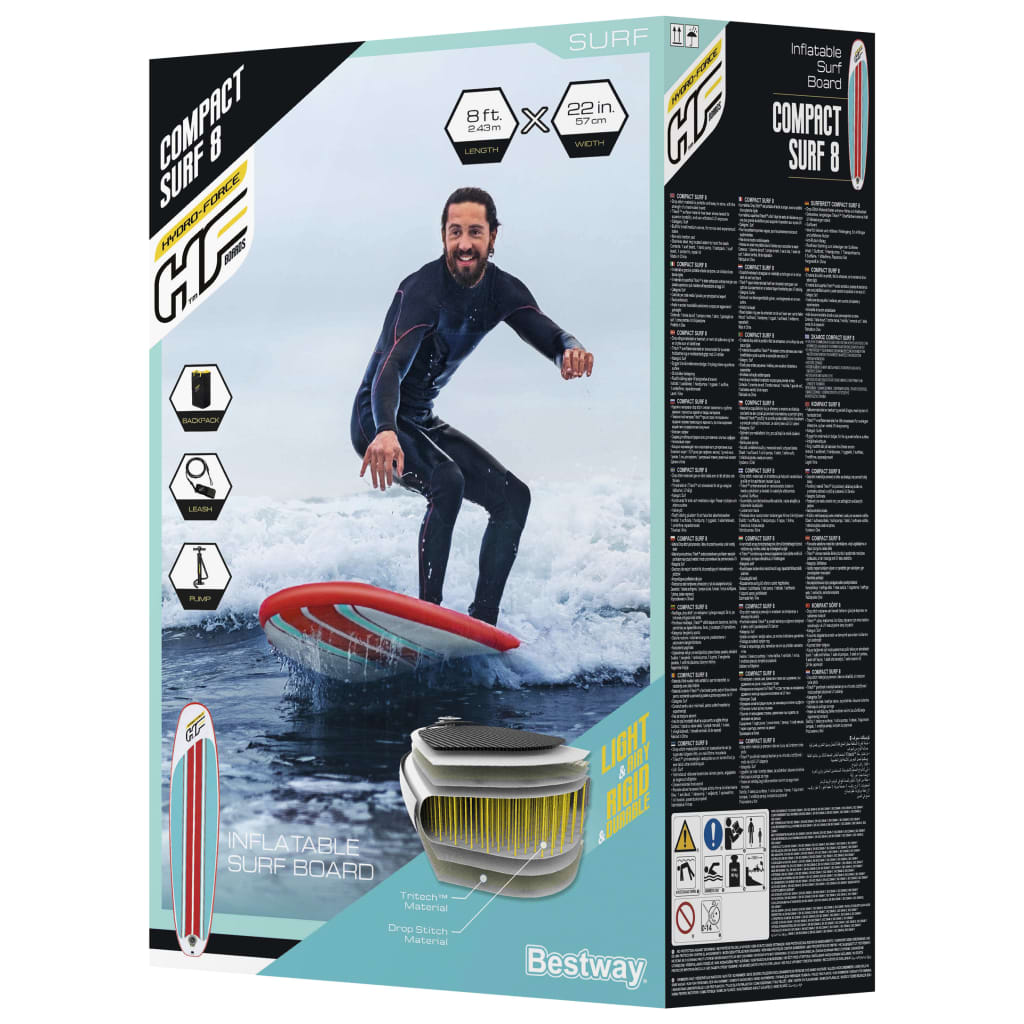 SUP gonflable Bestway Hydro-Force Compact Surf 8 243x57x7 cm