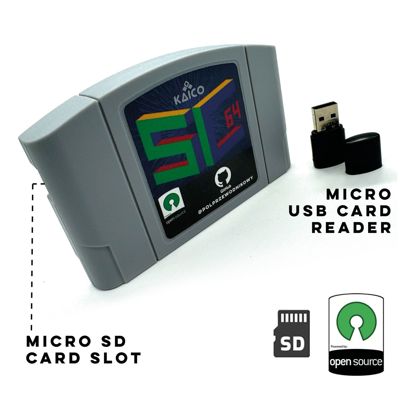 KAICO SummerCart64 – SC 64 N64 Flash Cartridge mit 64DD Support & SD