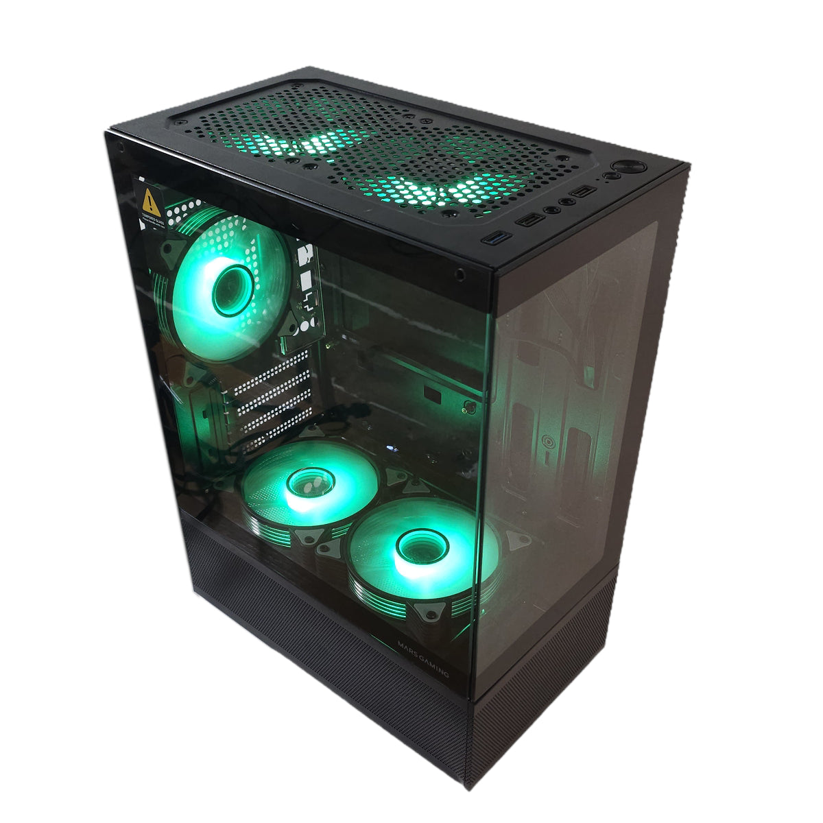 Gaming PC Gehäuse mit Vorinstallierten Lüftern MC-SE, Micro-ATX – Ultimative Kühlung & Modernes Design für Gamer