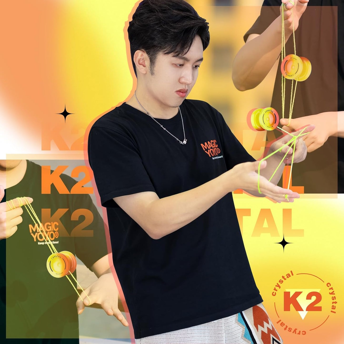 MAGICYOYO K2 Crystal – Yo-Yo für Anfänger & Fortgeschrittene Jojo Geschenk Kinder