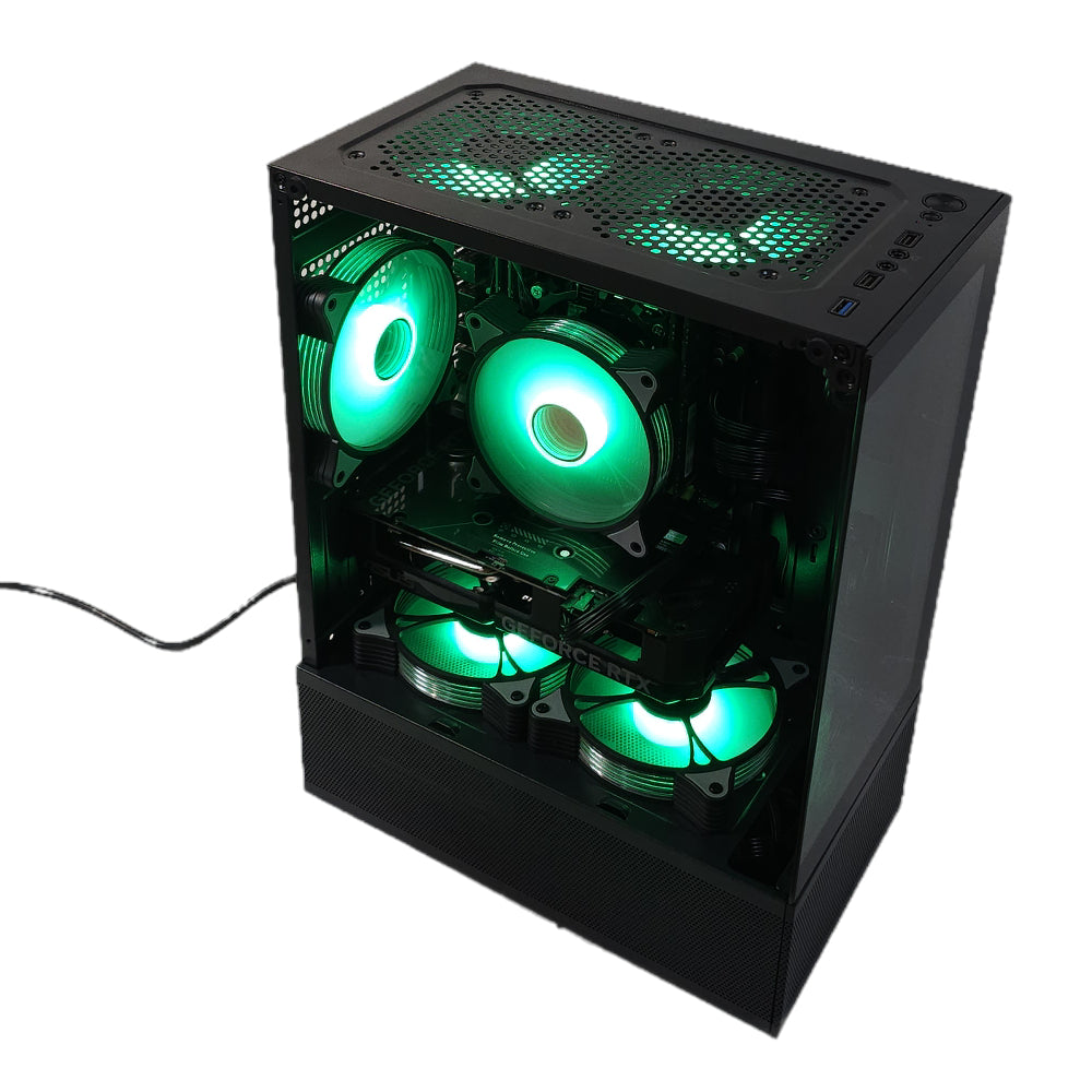 High-Performance-PC Workstation mit GeForce RTX 4060 – Xeon E5-2697 v4, 32 GB RAM (Upgrade auf 64 GB möglich), RGB, 512 GB SSD – Gaming und Kreatives