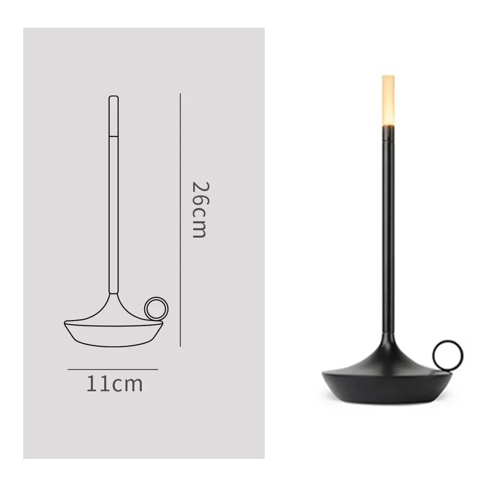 🕯️Romantische LED Kerzenlampe - Tischlampe WICK – tragbare Atmosphäre für jedes Abenteuer