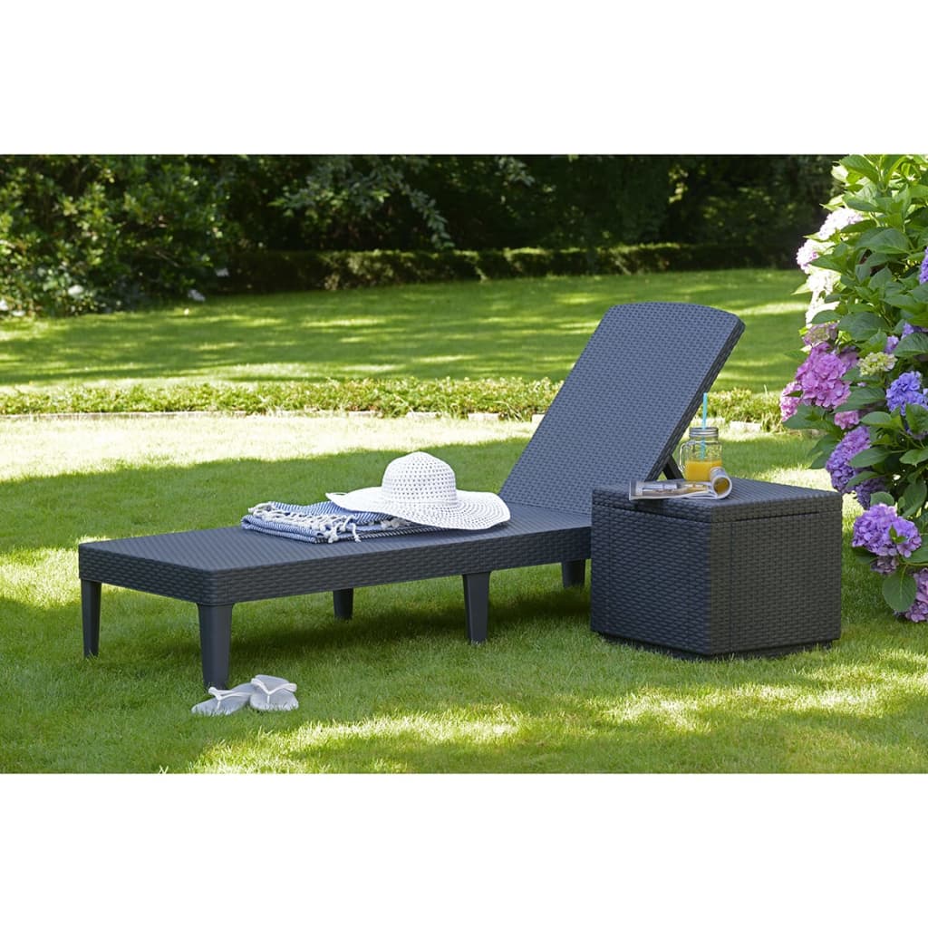 Keter chaise longue Jaipur gris graphite 235162