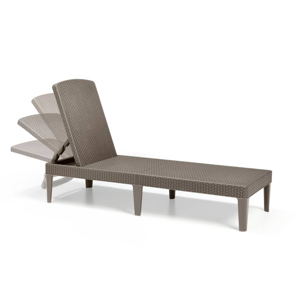 Keter chaise longue Jaipur marron cappuccino 235163