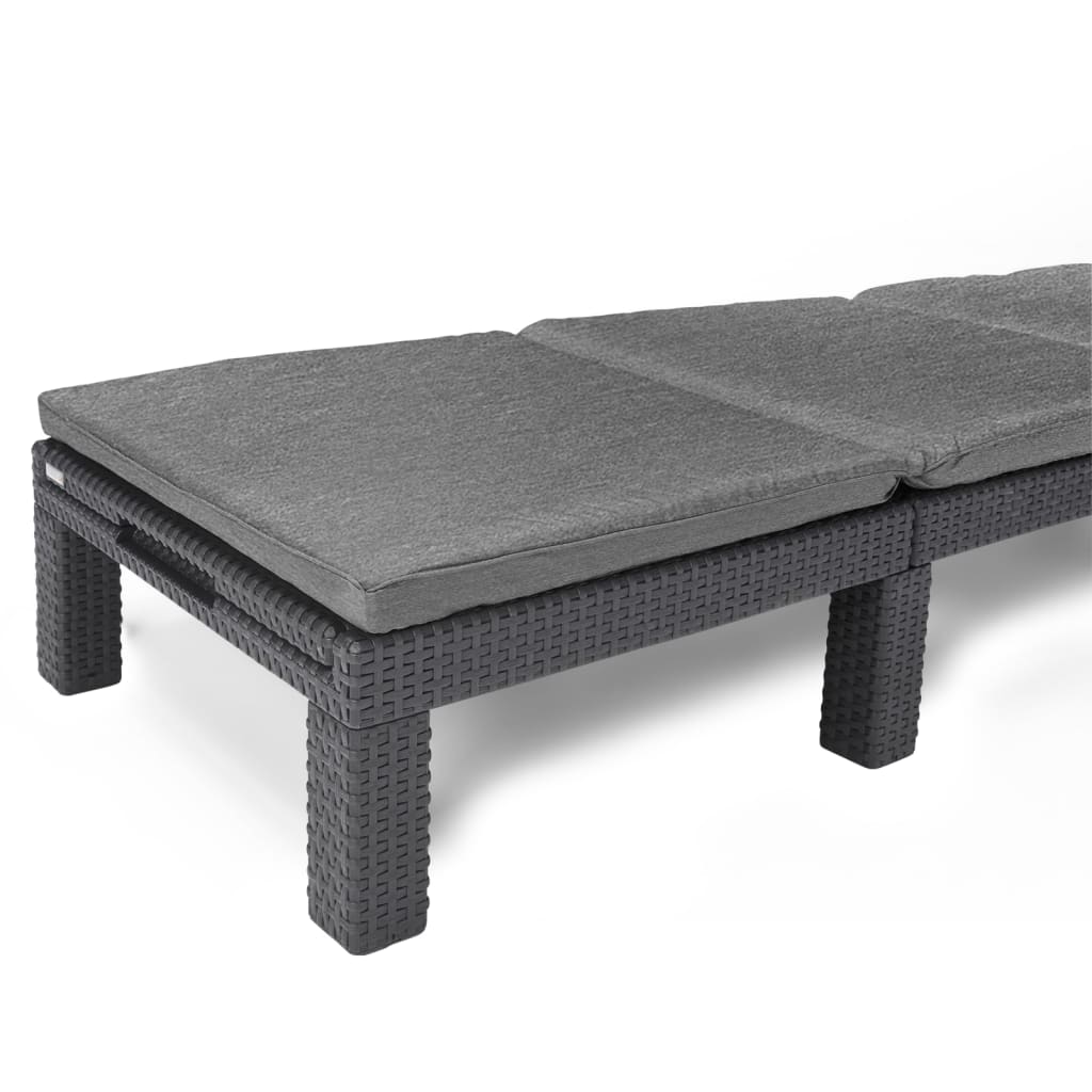 Bain de soleil Keter avec coussin Daytona graphite