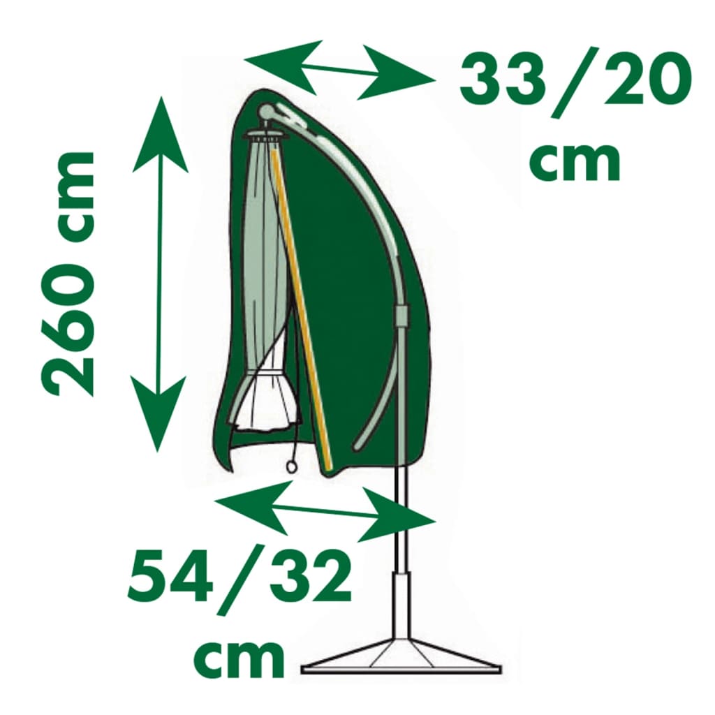 Housse de protection Nature pour parasols 54/32x260 cm