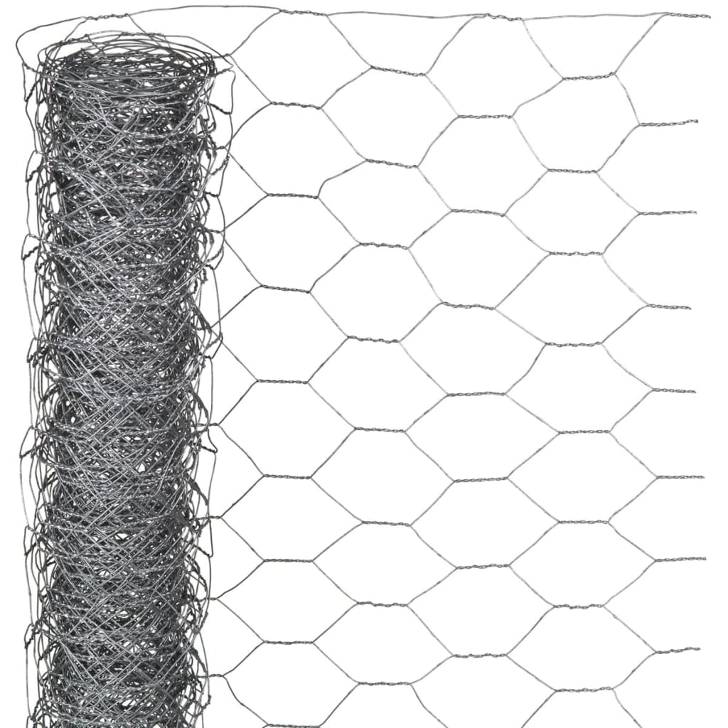Sechseckgeflecht 0,5x10 m 25 mm Verzinkter Stahl