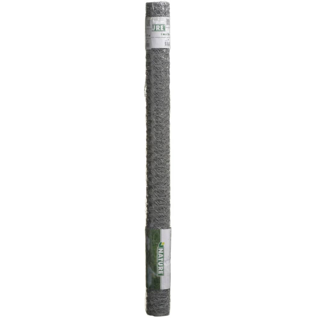 Sechseckgeflecht 0,5x10 m 25 mm Verzinkter Stahl