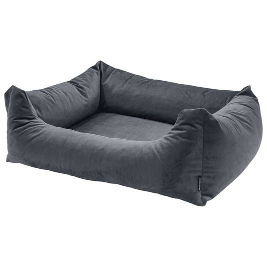 Hundebett Velvet 80x67x22 cm Grau