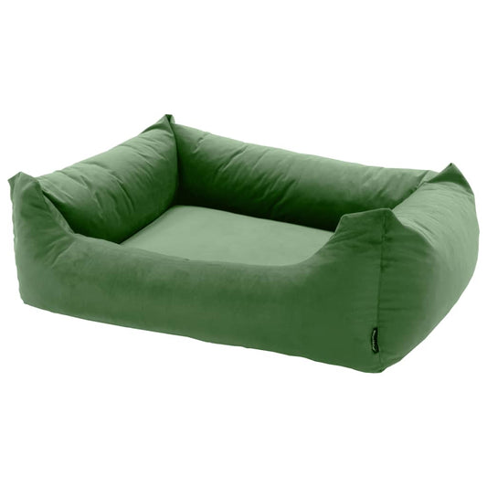 Madison Lit pour chien Velours 120x95x28 cm Vert