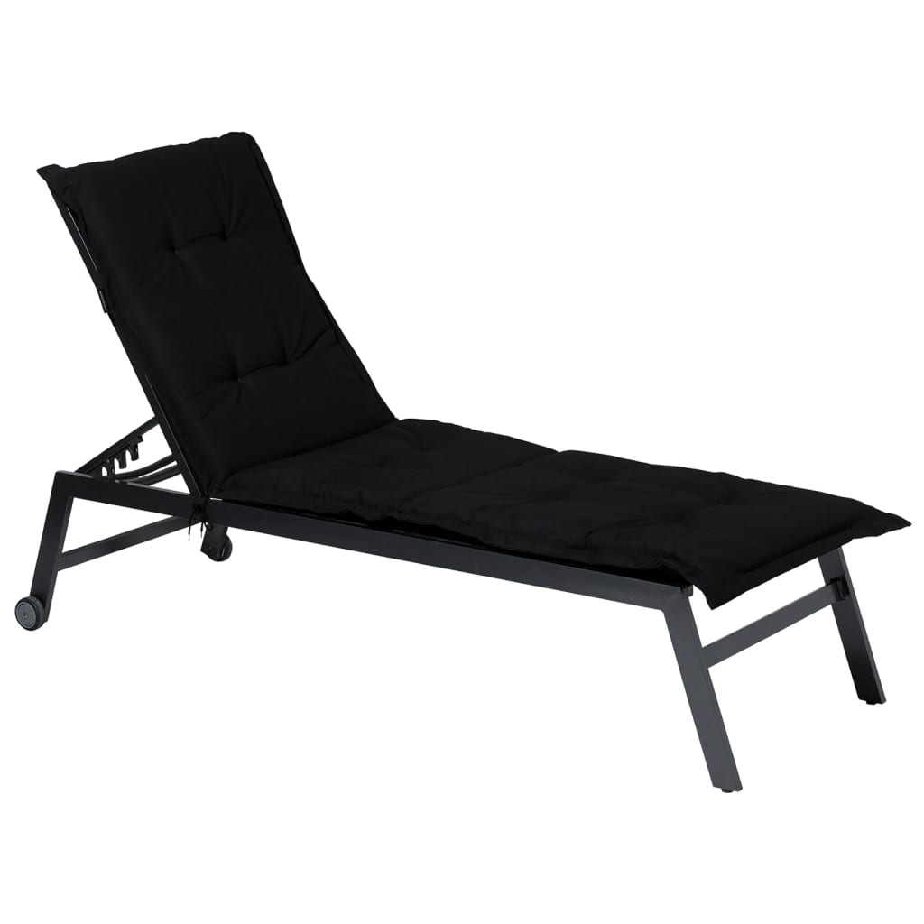 Madison coussin de transat Panama 200x60 cm noir